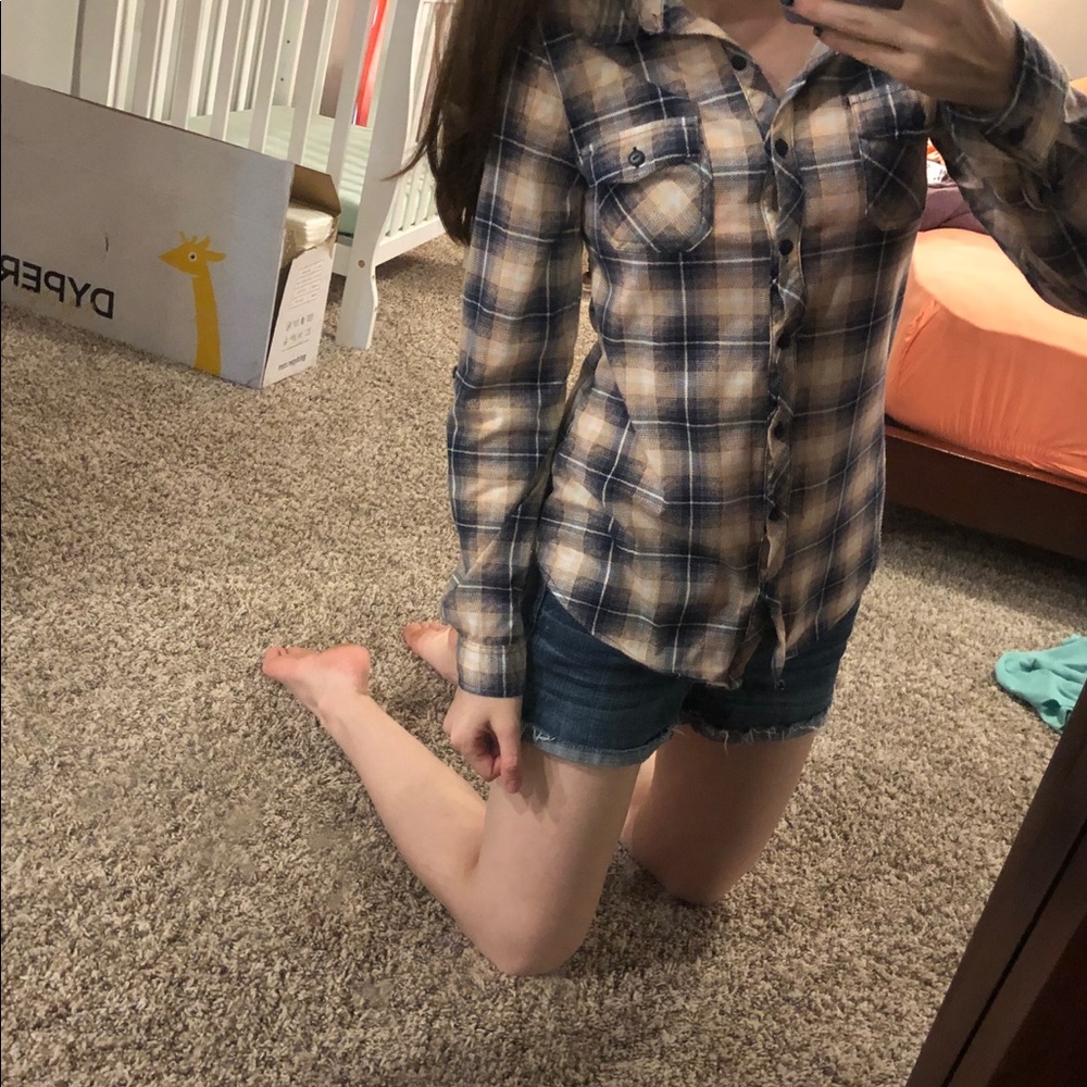Flannel button up shirt